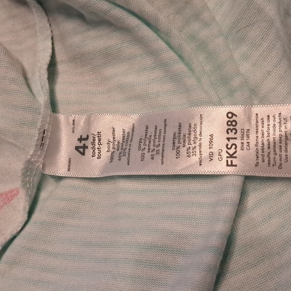 Carters 4T striped 1 piece zip up pajama - Picture 5 of 5